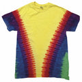 Rainbow Vee - Front - Colortone Childrens-Kids Heavyweight Colourful T-Shirt