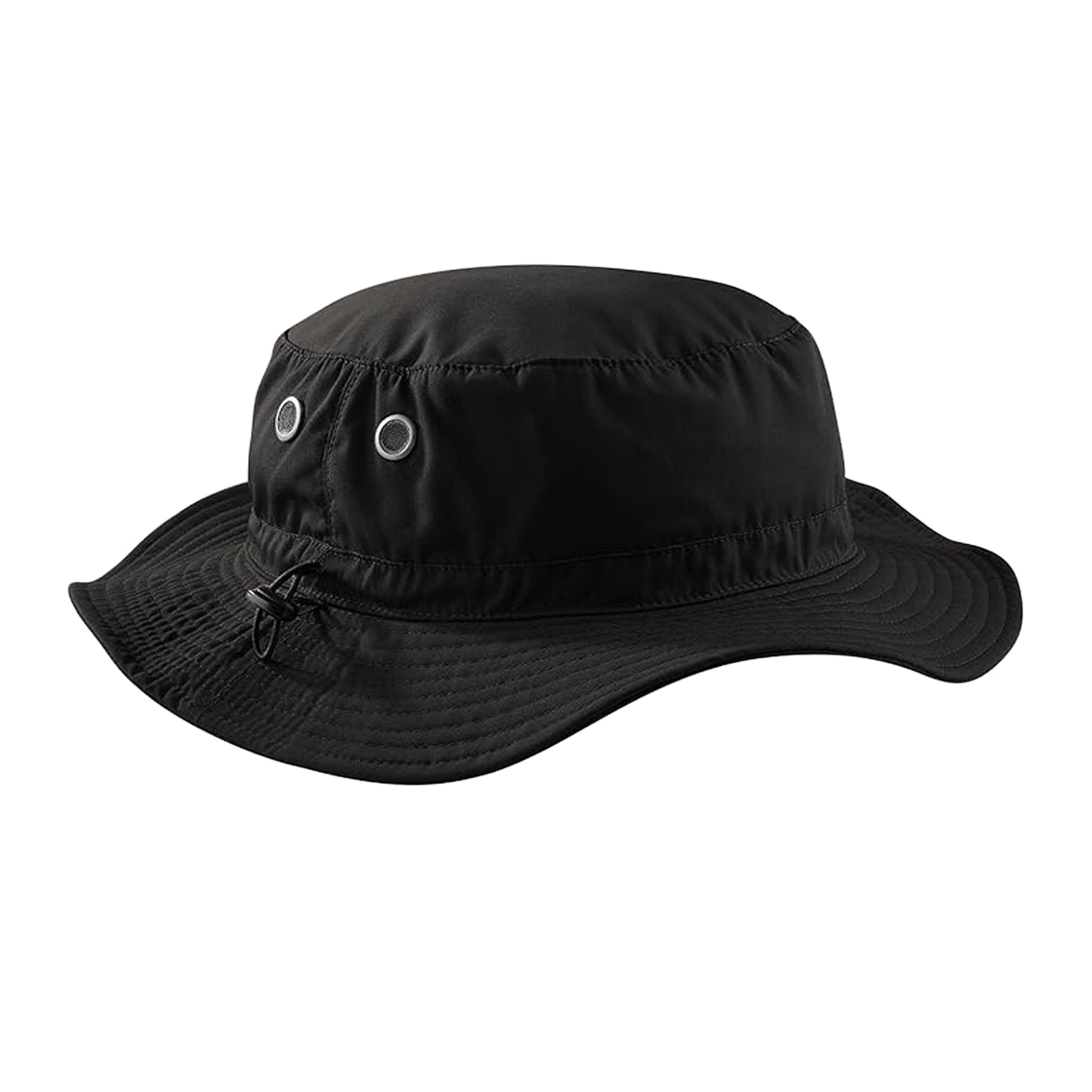 Black - Back - Beechfield Unisex Outback UPF50 Protection Summer Hat - Headwear