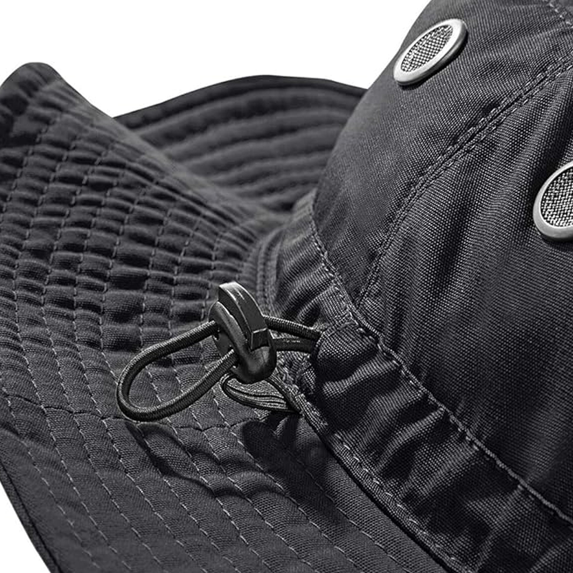 Black - Side - Beechfield Unisex Outback UPF50 Protection Summer Hat - Headwear