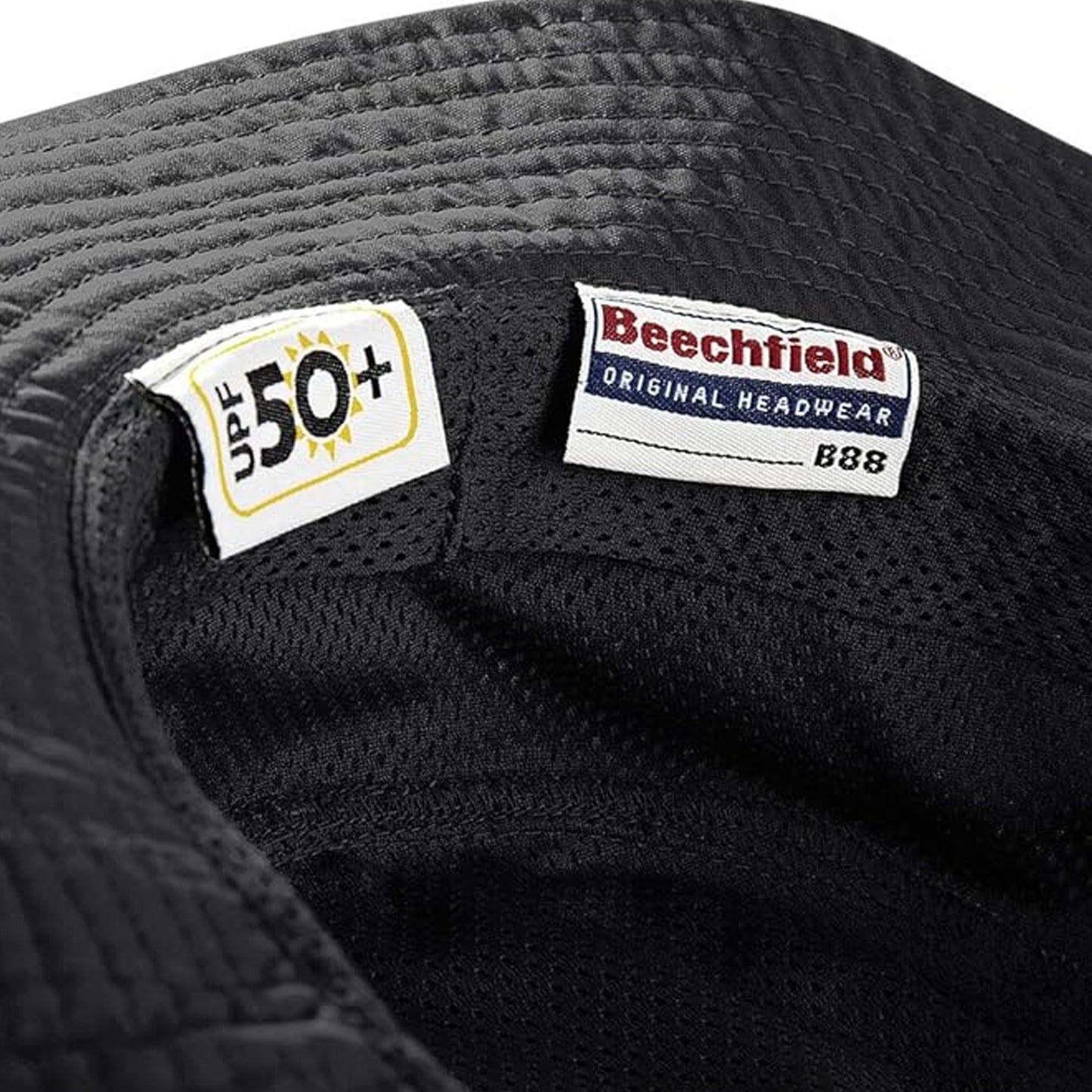 Black - Lifestyle - Beechfield Unisex Outback UPF50 Protection Summer Hat - Headwear