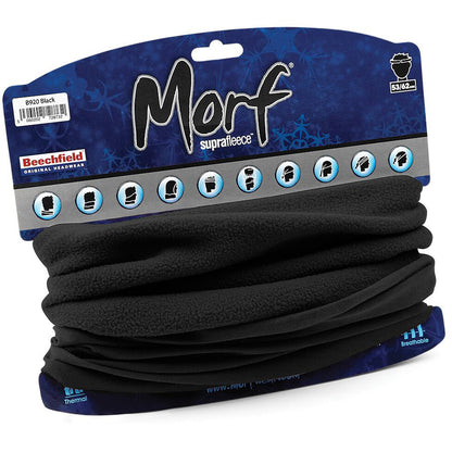 Black - Side - Beechfield Ladies-Womens Multi-use Suprafleece Morf