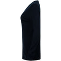 Navy - Back - Henbury Womens Cashmere Touch Acrylic V-Neck Long Sleeve Jumper - Knitwear