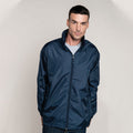 Navy - Back - Kariban Mens Casual Windbreaker Jacket