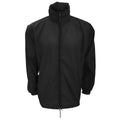 Black - Front - Kariban Mens Casual Windbreaker Jacket