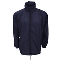 Navy - Front - Kariban Mens Casual Windbreaker Jacket