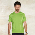 Lime - Back - Kariban Mens Proact Sports - Training T-Shirt