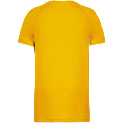 True Yellow - Back - Kariban Mens Proact Sports - Training T-Shirt