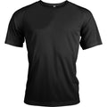 Black - Front - Kariban Mens Proact Sports - Training T-Shirt