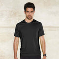 Black - Back - Kariban Mens Proact Sports - Training T-Shirt