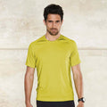 Fluorescent Yellow - Back - Kariban Mens Proact Sports - Training T-Shirt