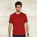 Red - Back - Kariban Mens Proact Sports - Training T-Shirt