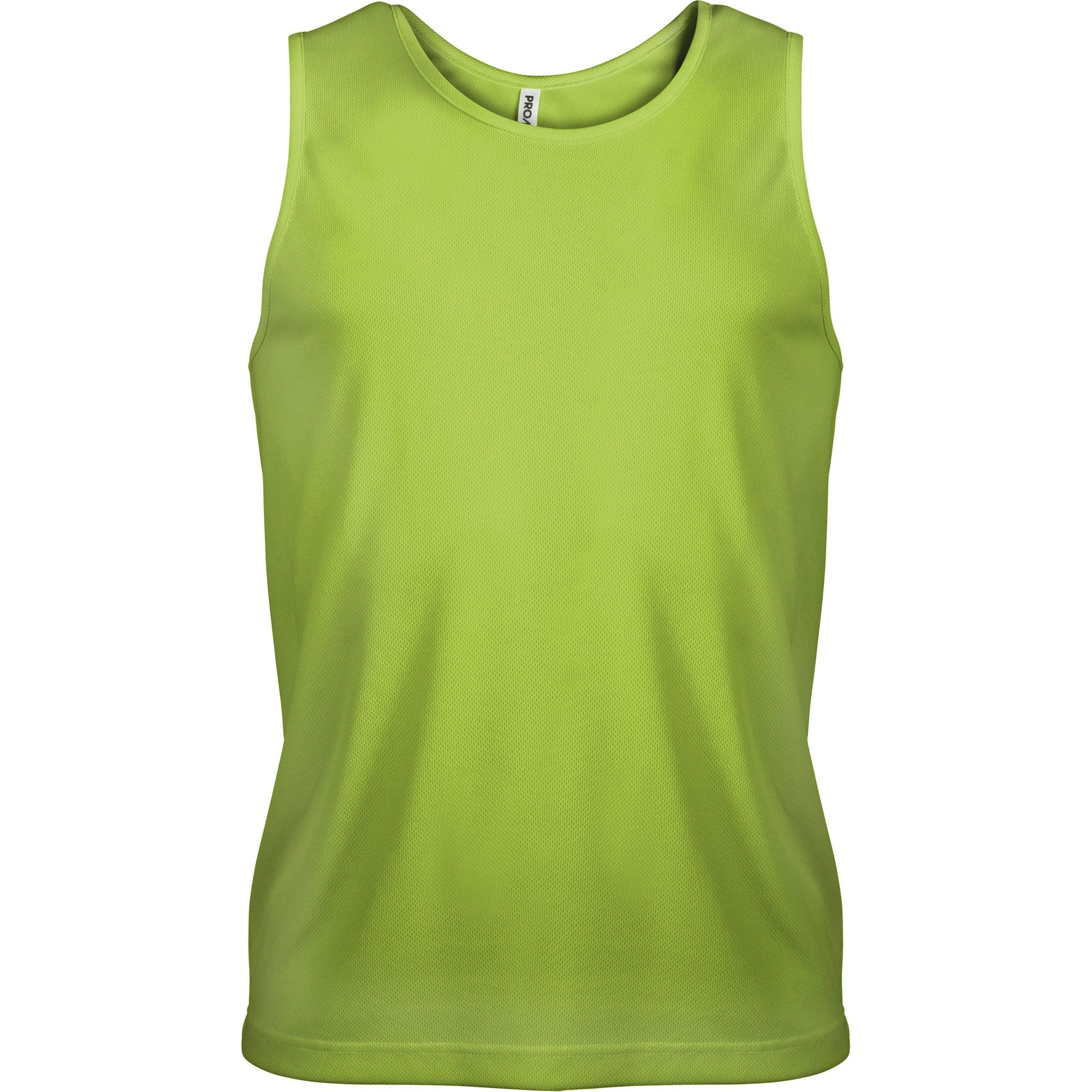 Lime - Front - Kariban Proact Mens Sleeveless Sports Training Vest