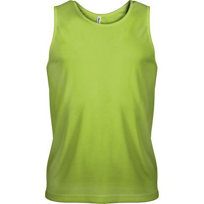 Lime - Front - Kariban Proact Mens Sleeveless Sports Training Vest