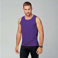 Violet - Back - Kariban Proact Mens Sleeveless Sports Training Vest