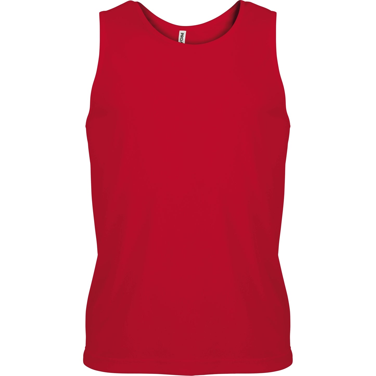 Red - Front - Kariban Proact Mens Sleeveless Sports Training Vest