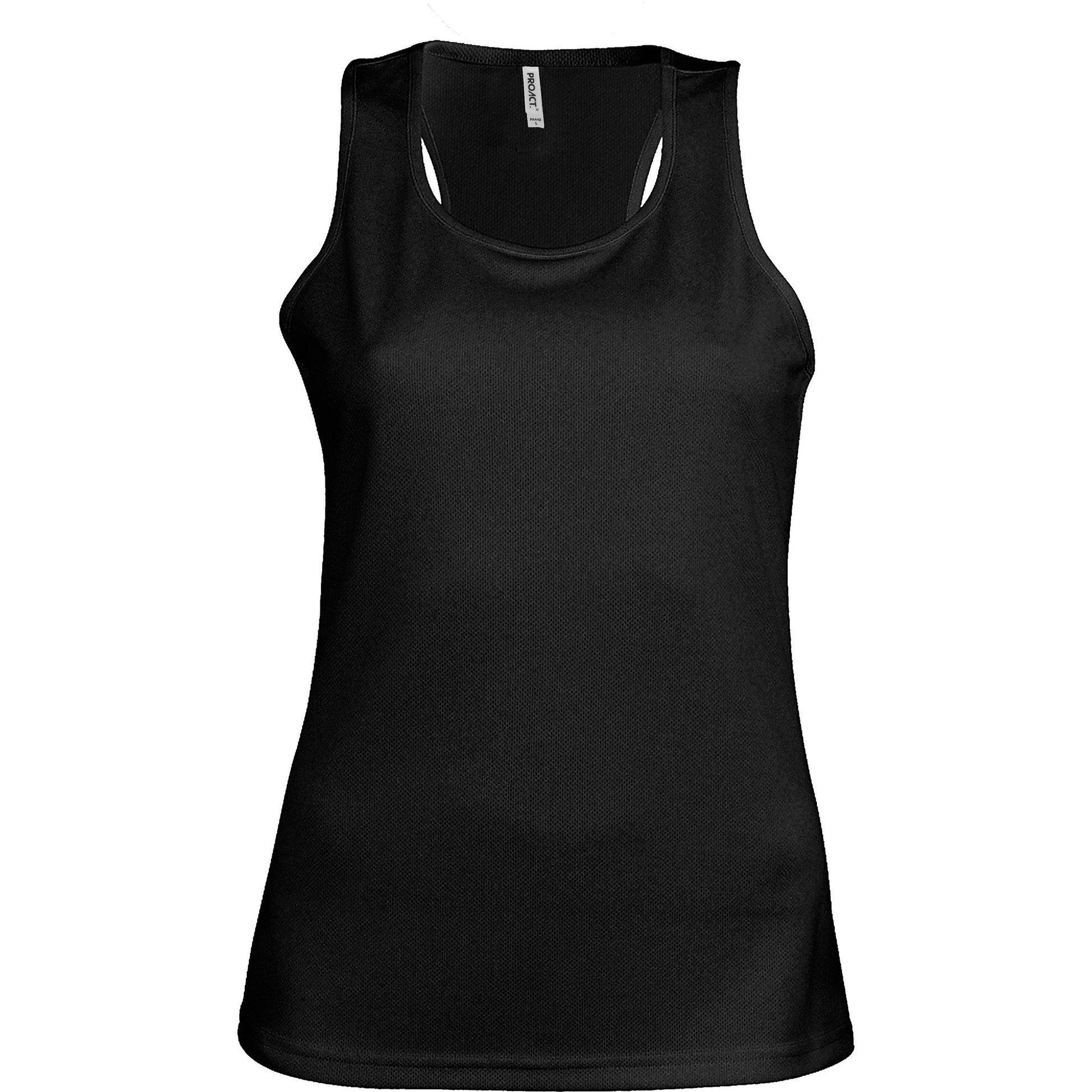 Fluorescent Yellow - Lifestyle - Kariban Proact Womens-Ladies Sleeveless Sports - Training Vest