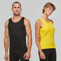 Fluorescent Yellow - Side - Kariban Proact Womens-Ladies Sleeveless Sports - Training Vest