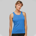 Aqua Blue - Back - Kariban Proact Womens-Ladies Sleeveless Sports - Training Vest