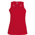 Red - Front - Kariban Proact Womens-Ladies Sleeveless Sports - Training Vest