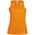 Orange - Front - Kariban Proact Womens-Ladies Sleeveless Sports - Training Vest