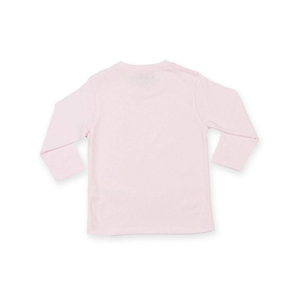 Pale Pink - Back - Larkwood Baby Unisex Plain Long Sleeve T-Shirt