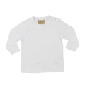 White - Front - Larkwood Baby Unisex Plain Long Sleeve T-Shirt