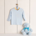 Pale Blue - Back - Larkwood Baby Unisex Plain Long Sleeve T-Shirt