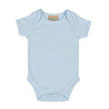 Pale Blue - Front - Larkwood Baby Unisex Short Sleeved Body Suit With Envelope Neck Opening