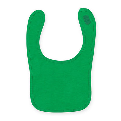 Kelly - Front - Larkwood Baby Unisex Plain & Contrast Bib