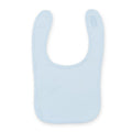 Pale Blue - Back - Larkwood Baby Unisex Plain & Contrast Bib