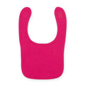 Fuchsia - Front - Larkwood Baby Unisex Plain & Contrast Bib