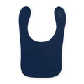 Navy - Front - Larkwood Baby Unisex Plain & Contrast Bib