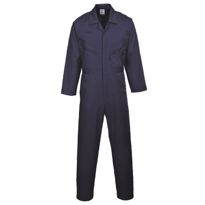 Navy - Front - Portwest Mens Liverpool-zip Workwear Coverall
