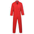 Red - Front - Portwest Mens Liverpool-zip Workwear Coverall