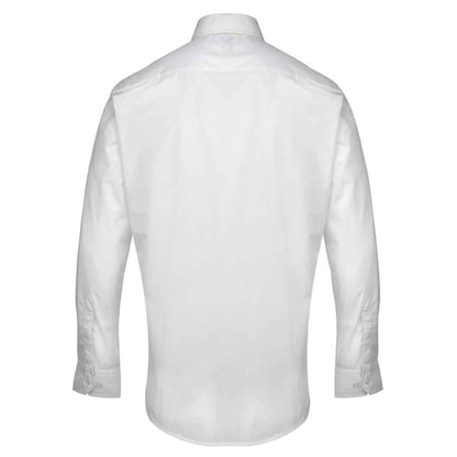 White - Back - Premier Supreme Heavier Weight Poplin Long Sleeve Work Shirt