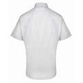 White - Back - Premier Mens Supreme Heavy Poplin Short Sleeve Work Shirt