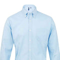 Black - Front - Premier Mens Signature Oxford Long Sleeve Work Shirt