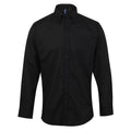 Silver - Front - Premier Mens Signature Oxford Long Sleeve Work Shirt