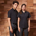 Black - Lifestyle - Premier Womens-Ladies Supreme Heavy Poplin Short Sleeve Work Shirt