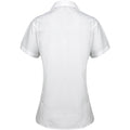 White - Back - Premier Womens-Ladies Supreme Heavy Poplin Short Sleeve Work Shirt