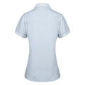 Light Blue - Back - Premier Womens-Ladies Supreme Heavy Poplin Short Sleeve Work Shirt