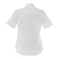 White - Back - Premier Womens-Ladies Signature Oxford Short Sleeve Work Shirt
