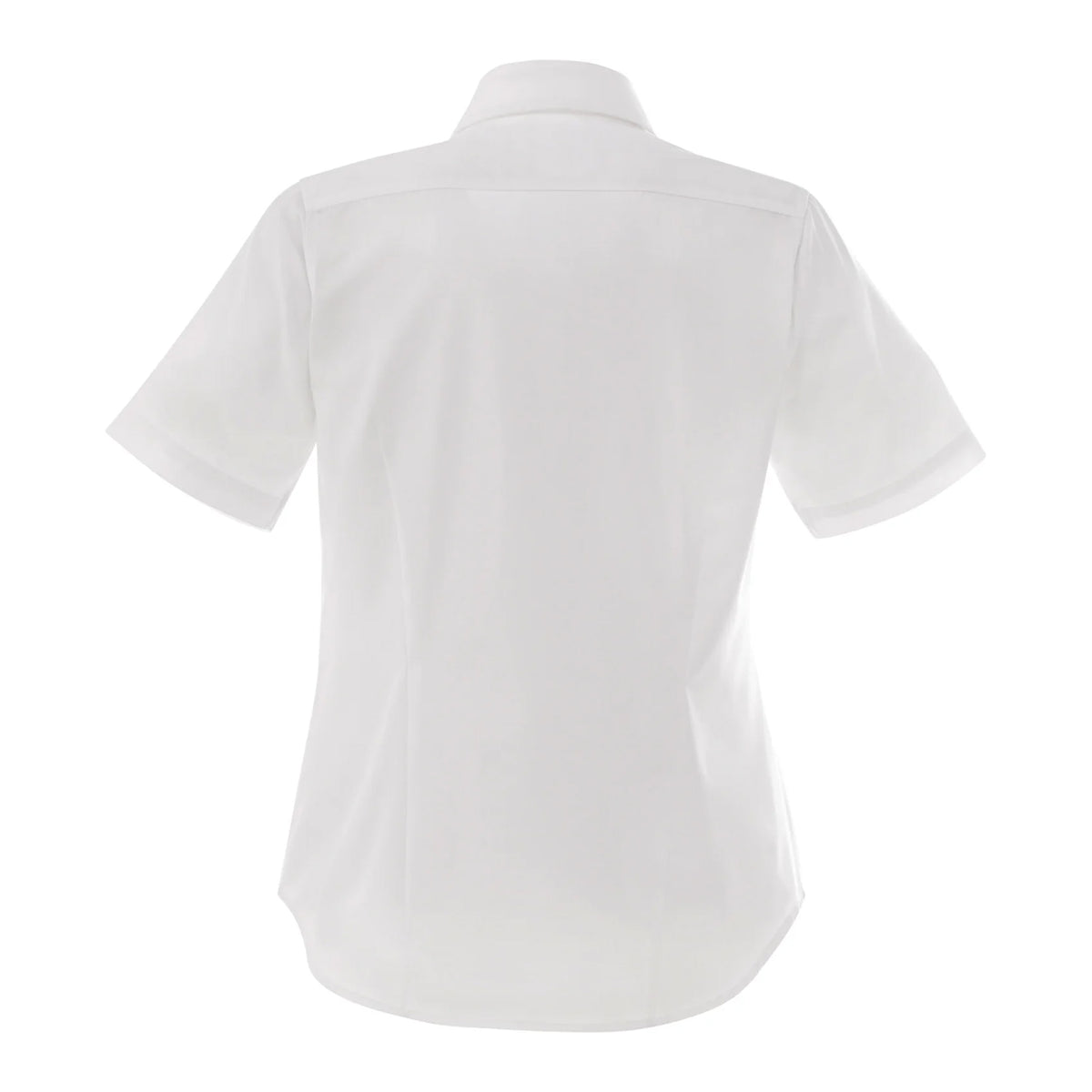 White - Back - Premier Womens-Ladies Signature Oxford Short Sleeve Work Shirt