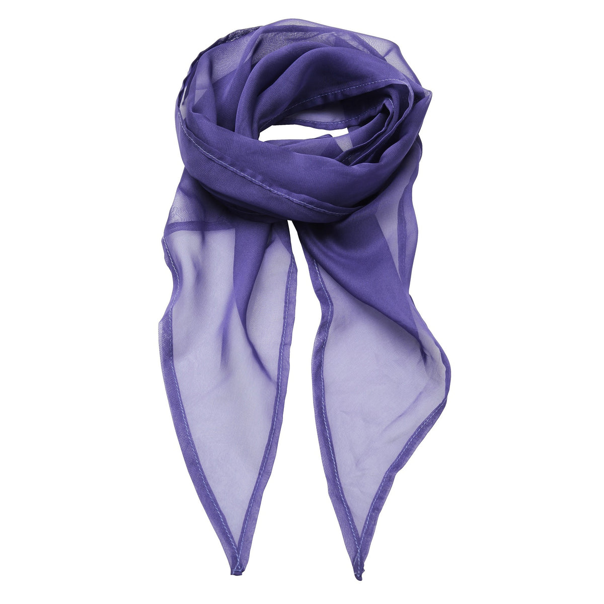 Purple - Front - Premier Ladies-Womens Work Chiffon Formal Scarf