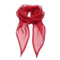 Red - Front - Premier Ladies-Womens Work Chiffon Formal Scarf