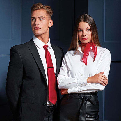 Red - Pack Shot - Premier Ladies-Womens Work Chiffon Formal Scarf