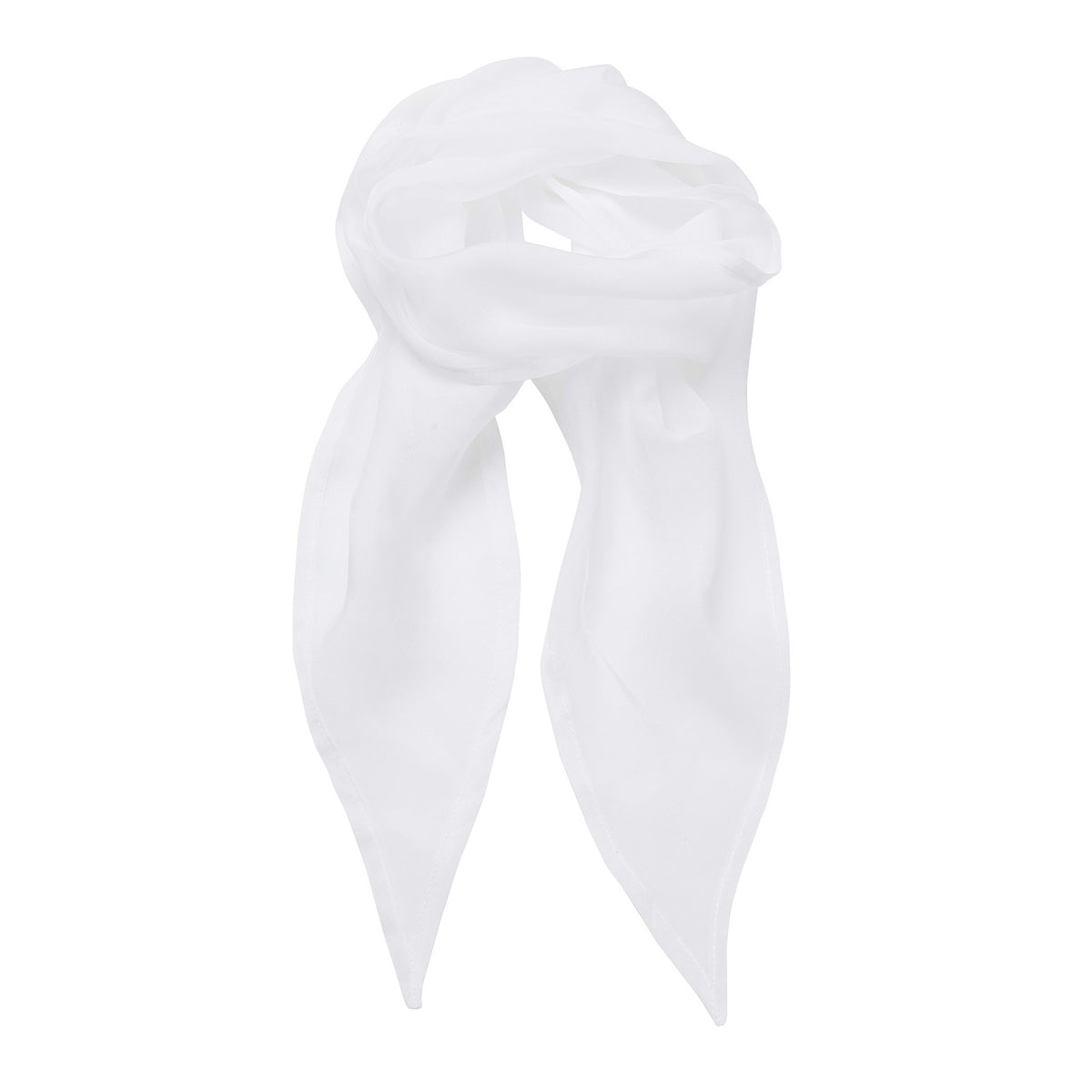 White - Front - Premier Ladies-Womens Work Chiffon Formal Scarf