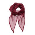 Burgundy - Front - Premier Ladies-Womens Work Chiffon Formal Scarf