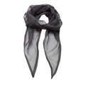 Dark Grey - Front - Premier Ladies-Womens Work Chiffon Formal Scarf