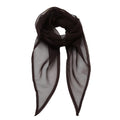 Brown - Front - Premier Ladies-Womens Work Chiffon Formal Scarf